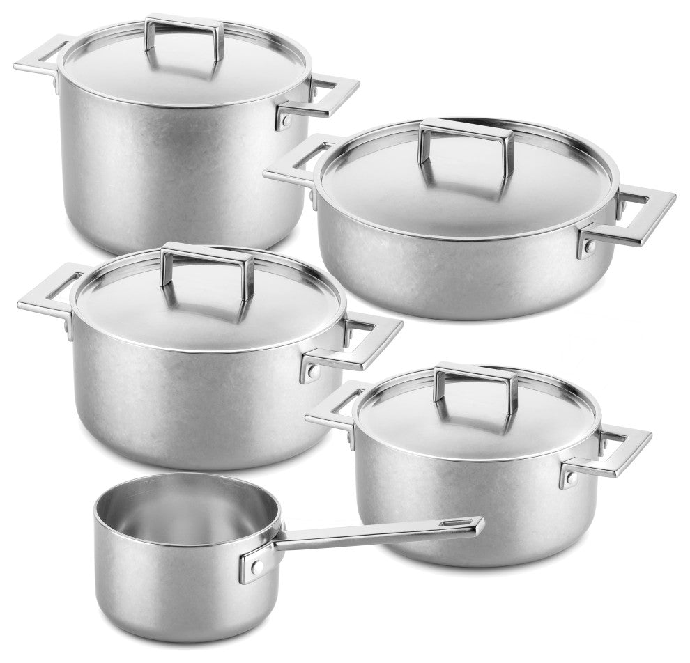 Attiva Pewter Kitchen Set 9-Piece Set