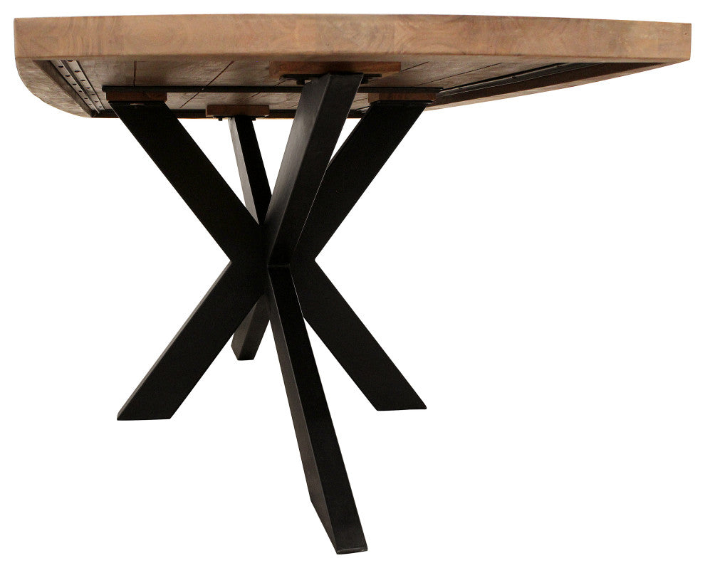Logan 9-Piece Dining Set With 82" Dining Table And 8 Galway Teal Side Chairs