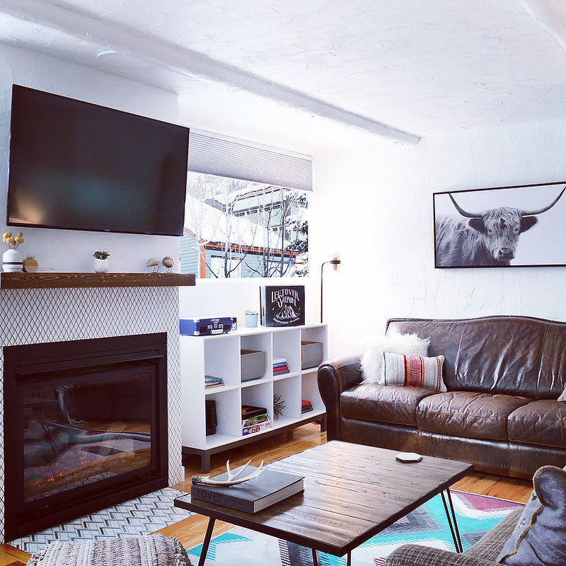 Rustic Floating Mountable Wood Shelf 3" Thick x 7" Deep, Pine, Medium Brown, 84"