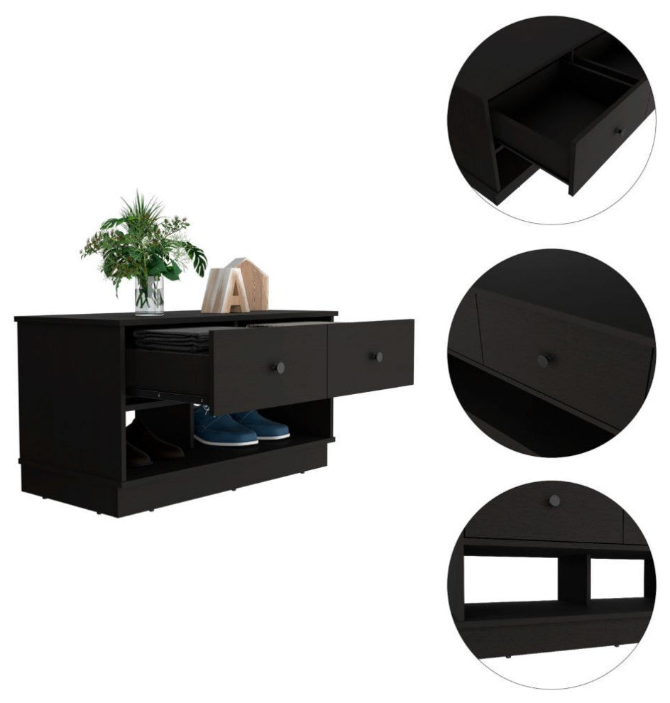 Uranus Storage Bench, Black