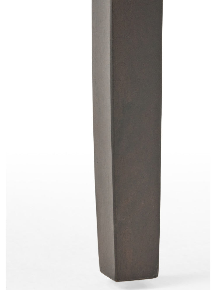 GDF Studio Pierre Brown Leather Barstools, Set of 2, Brown Leather, Bar Height