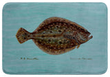 Flounder on Teal Bath Mat 24x36