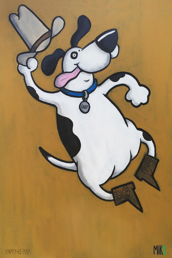 Marmont Hill, "Yappi Ki Yay" by Mike Taylor Painting on Wrapped Canvas, 40x60