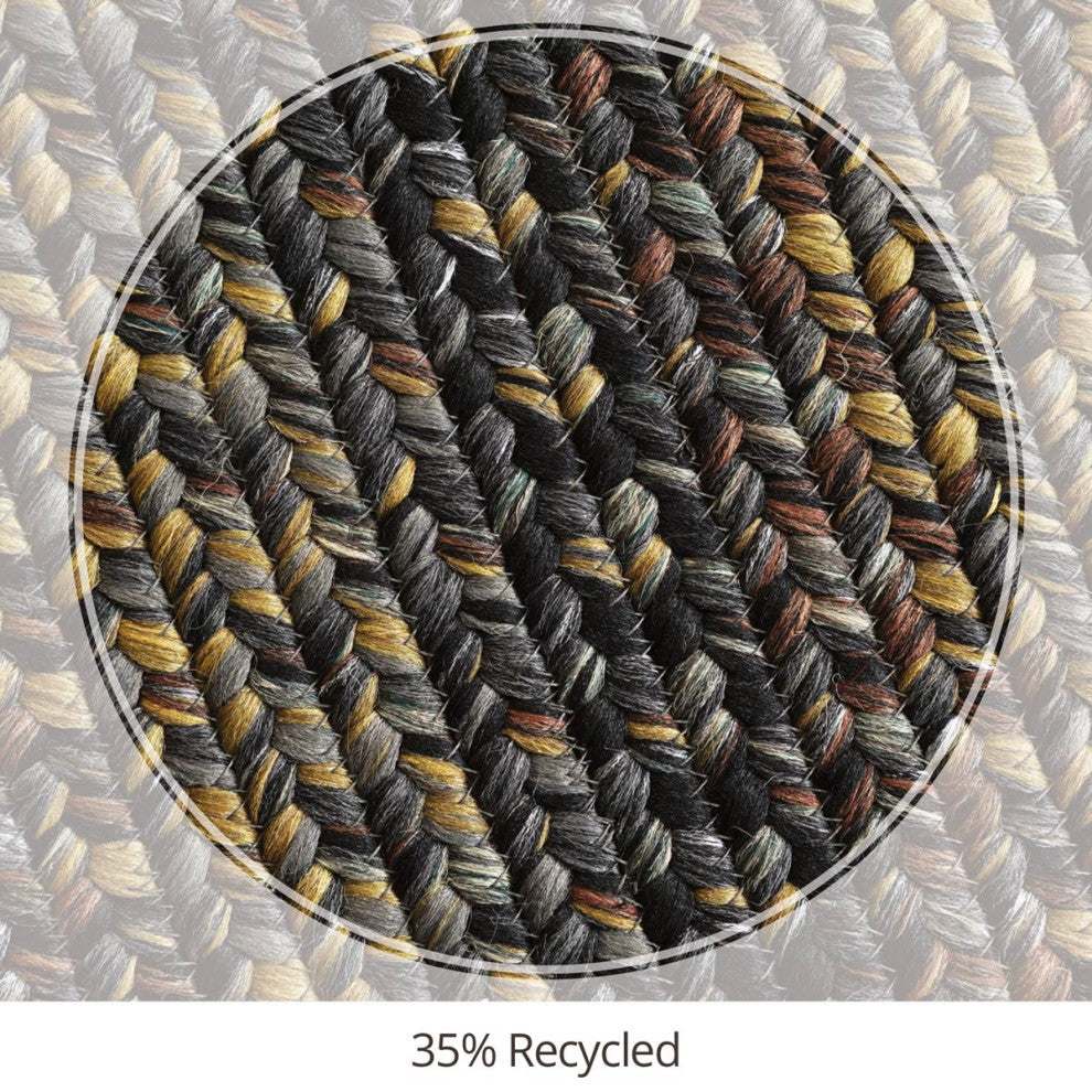 Homespice Decor Black Forest Indoor/Outdoor Braided Rug 20"x30" Rectangular