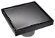 HEATGENE Square Shower Drain With Flat Cove, Venetian Bronze, 6"
