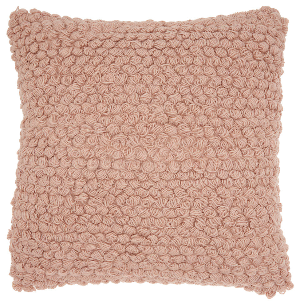 Mina Victory DC142 Throw Pillow, Blush, 20" x 20"