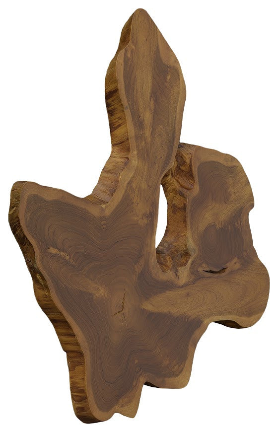 Teak Slice Wall Art, Large, Natural