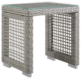 Aura Outdoor Patio Wicker Rattan Side Table by Modway