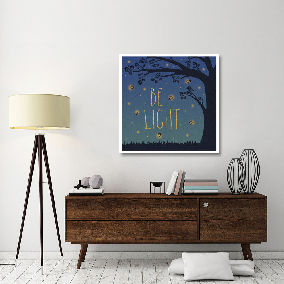 "Twilight Fireflies IV" Digital Paper Print by Laura Marshall, 42"x42"