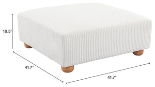 Tayte Ottoman White