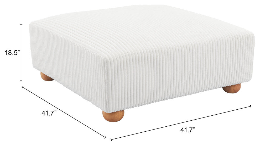 Tayte Ottoman White