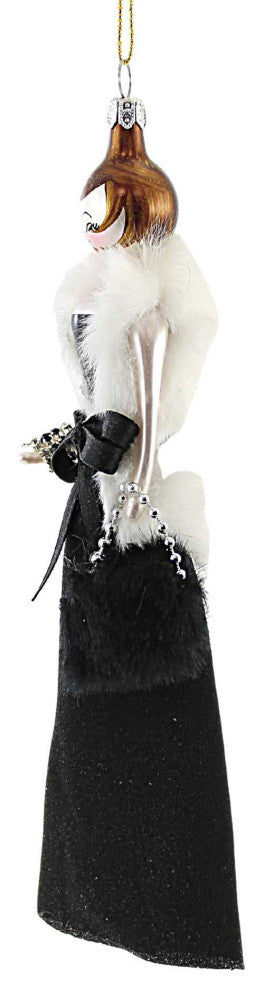 De Carlini Blakely In White Fur Jacket Ornament Italian Couture Diva Do7714