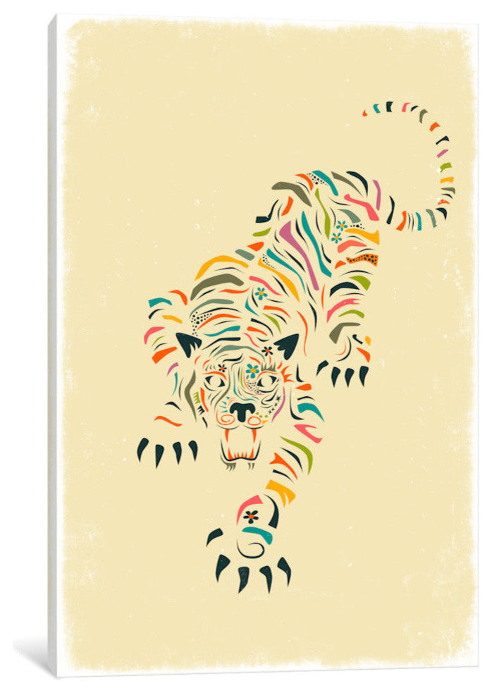 "Tiger" by Jazzberry Blue, 40x26x1.5