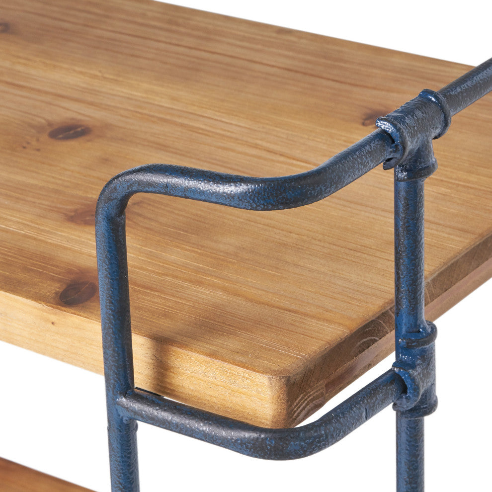 Brooklyn Industrial 3 Shelf Firwood Bookcase