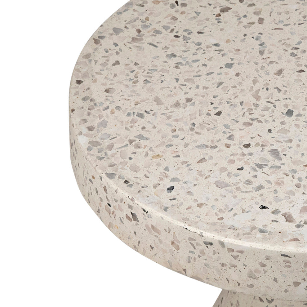 Felix 16" Diameter Terrazzo Side Table