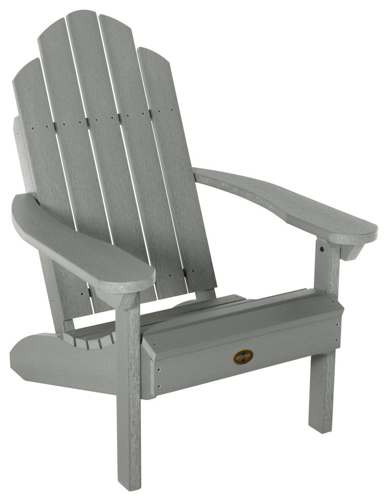 Seneca Adirondack Chair, Weathered Acorn, Coastal Teak