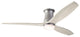 Arbor Flush Fan, Graphite, 54" Whitewash Blades With LED, Wall Control
