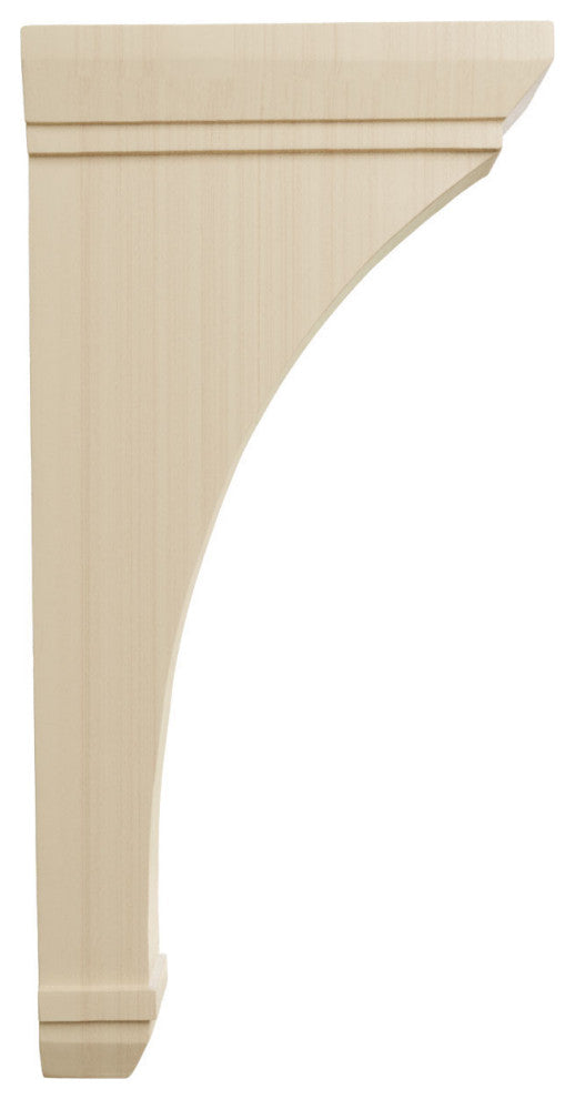 2 1/4"W x 7"D x 14"H Stockport Bracket, Rubberwood