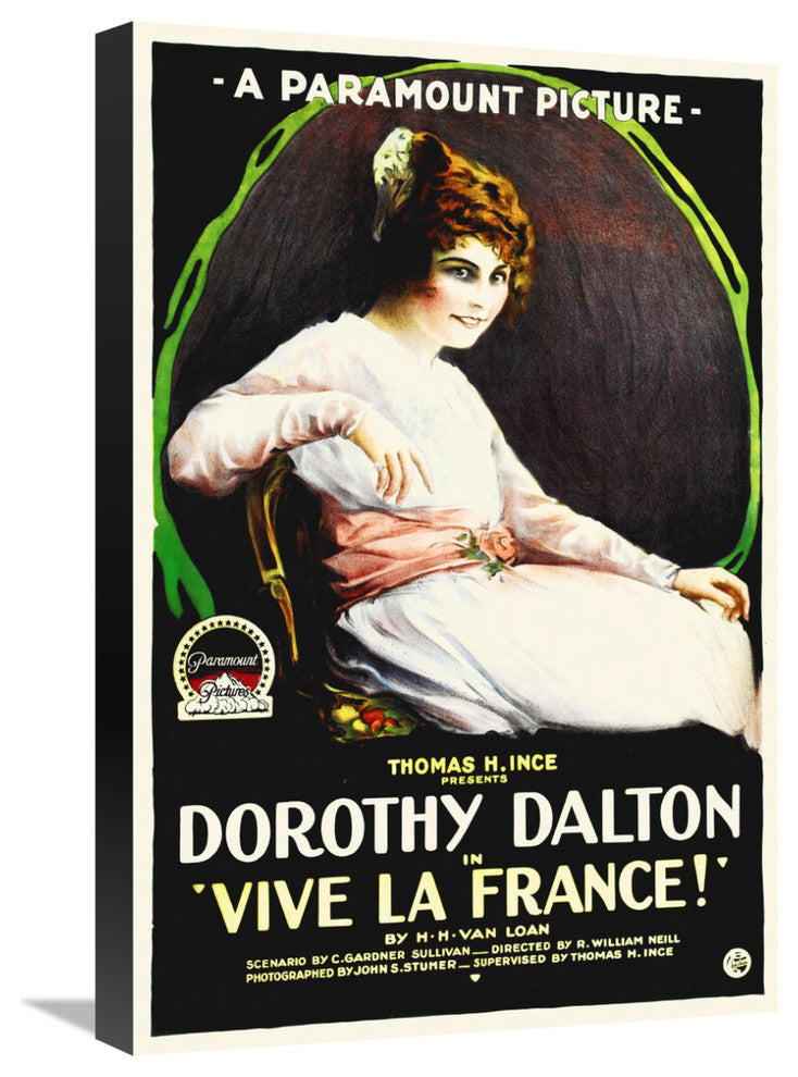 "Vive La France" Stretched Canvas Giclee by Hollywood Photo Archive, 16"x24"