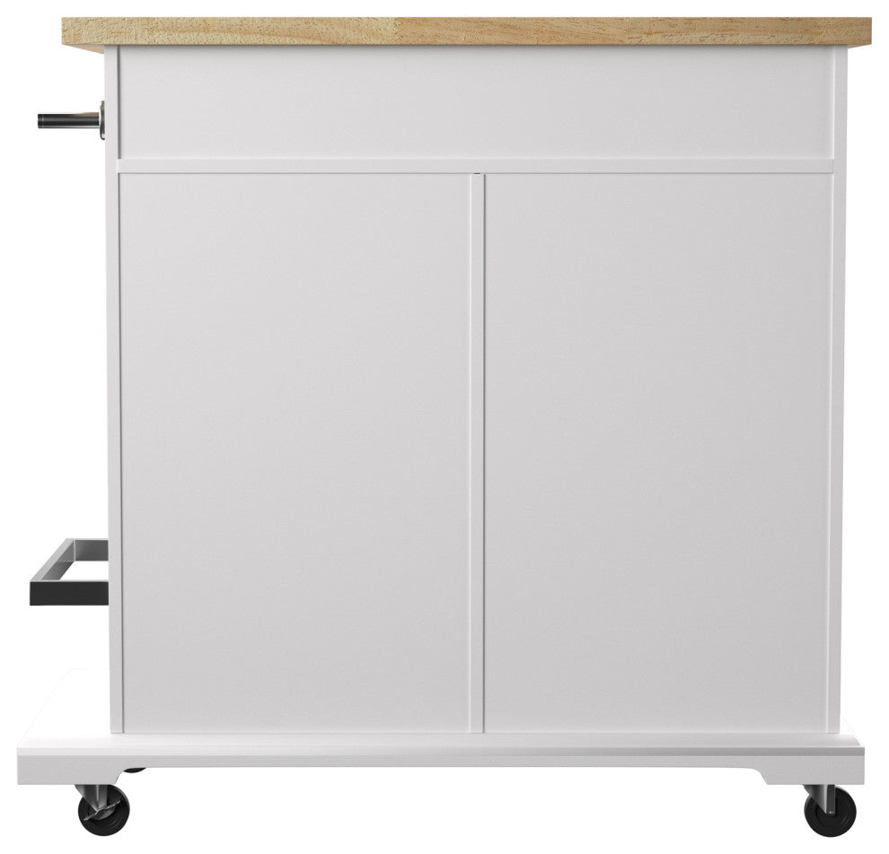 Bastien Rolling Kitchen Island With Storage