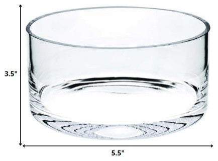 6" Clear Lead Free Crystal Round Candy Or Nut Bowl