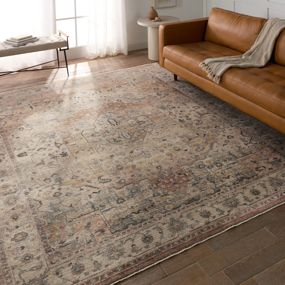 Jaipur Living Starling Medallion Tan/ Pink Area Rug 8'X10'4"