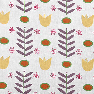 Spring Garden Polyester Indoor/Outdoor Pillow, White, 20"x20"