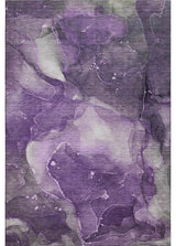 Premium Machine Washable Mayfield AMF522 Purple 3' x 5' Rug