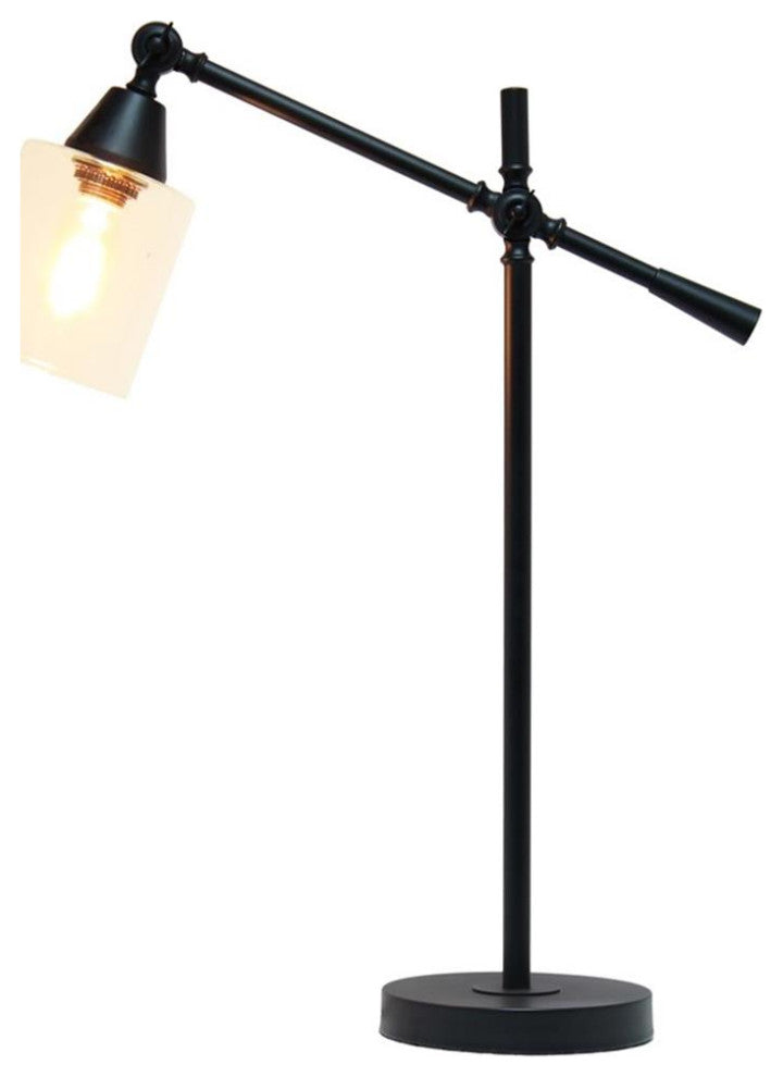 Elegant Designs Tilting Arm Desk Lamp, Black