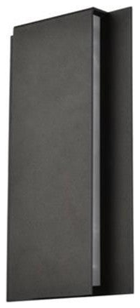 Living District Raine 1-Light Modern Aluminum Led Wall Sconce in Black