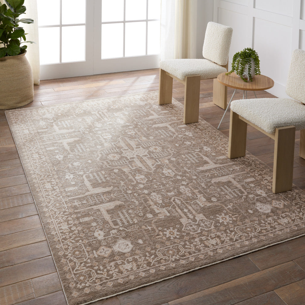 Jaipur Living Lechmere Medallion Taupe/Cream Area Rug 6'X9'