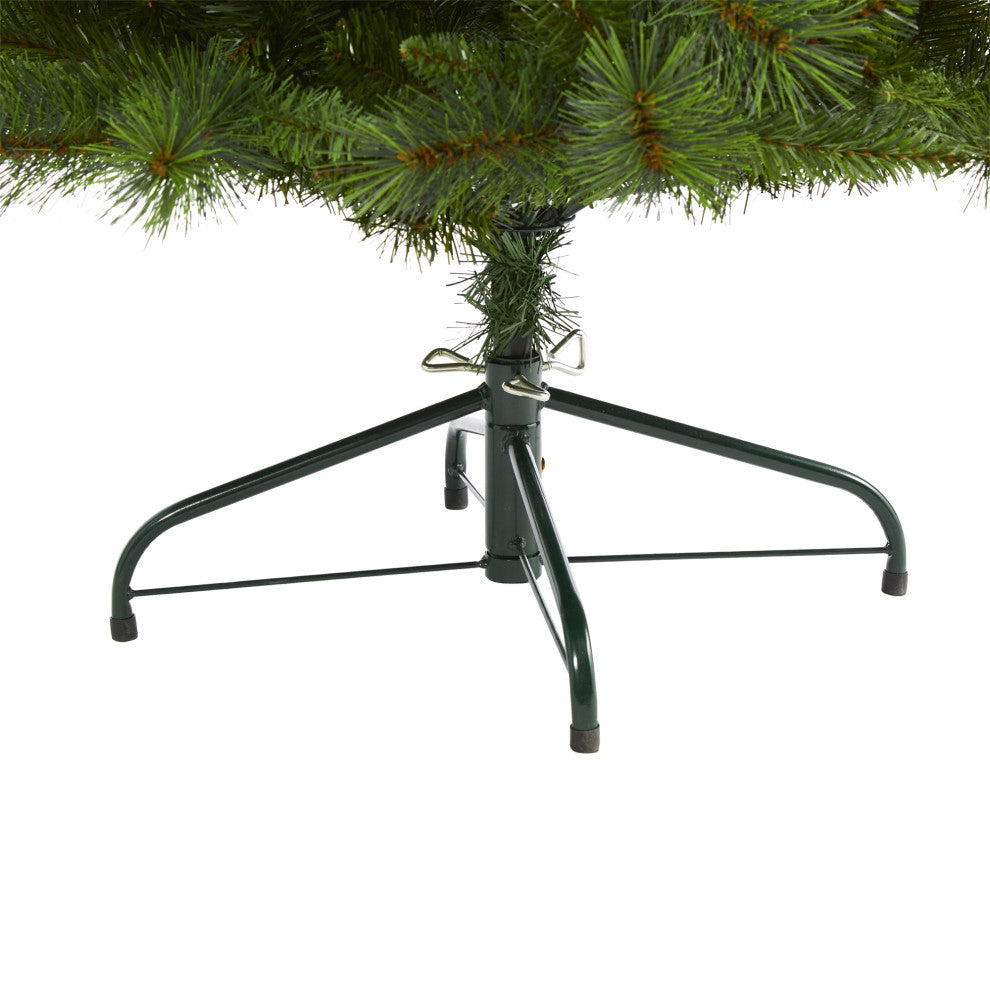 6' Slim West Virginia Mountain Pine Faux Xmas Tree With 629 Bendable Branches