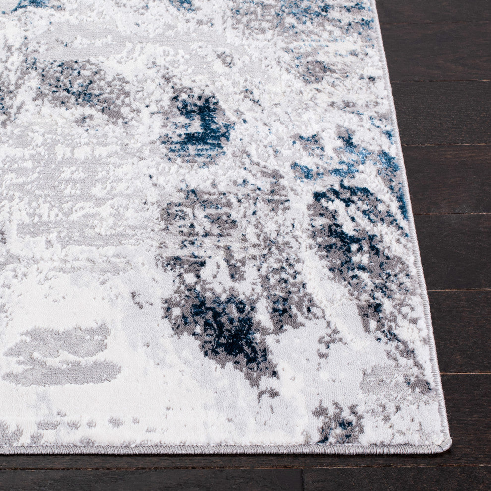 Safavieh Amelia Collection, ALA232 Rug, Grey/Blue, 2'x8'