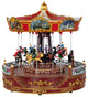 14" LED Lighted Animated and Musical Carousel Christmas Decoration