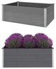 Vidaxl Garden Raised Bed Wpc 59.1"x39.4"x21.3" Gray