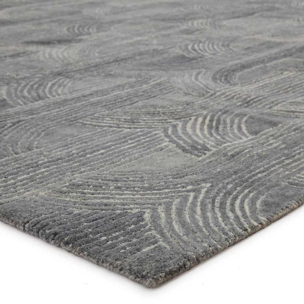 Verde Home by Jaipur Living Manhattan Handmade Gray Rug, 10' Rnd