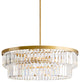 Eva 6-light Glam Crystal Glass Prism Drum Tiered Chandelier