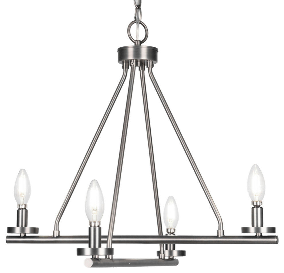 Trinity 4 Light Semi-Flush Shown, Graphite Finish