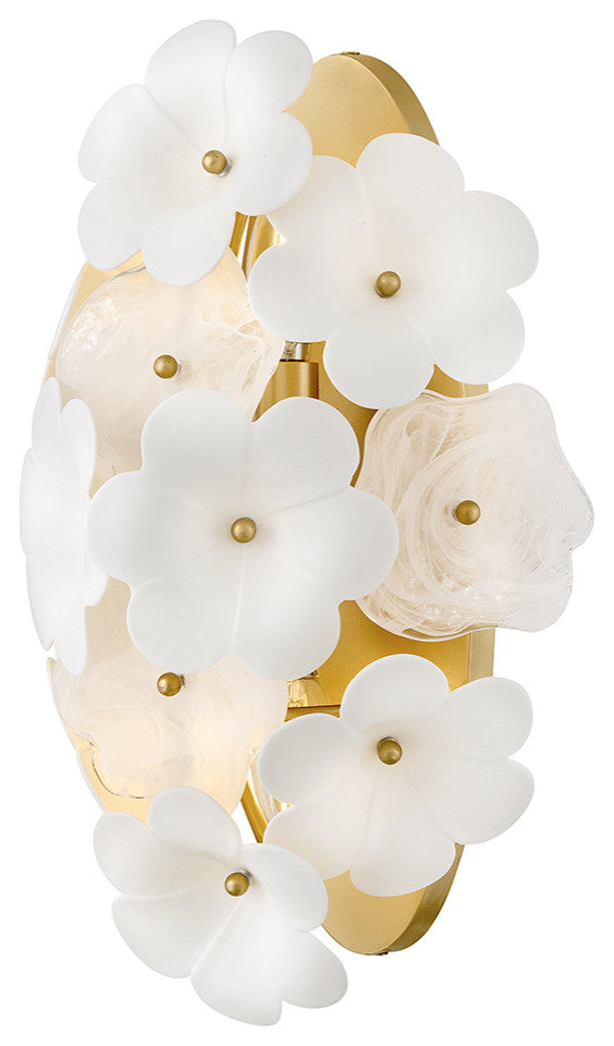Fredrick Ramond Marianne Medium Two Light Sconce, Deluxe Gold