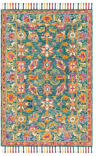 Safavieh Aspen Apn113K Bohemian Rug, Turquoise/Purple, 5'0"x8'0"