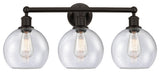 Athens 3-Light 26" Bath Vanity Light, Oil Rubbed Bronze, Seedy