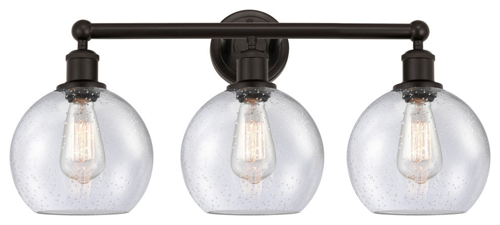 Athens 3-Light 26" Bath Vanity Light, Oil Rubbed Bronze, Seedy