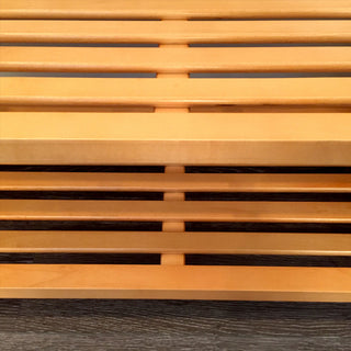 Solid Wood Stackable Shoe And Storage Rack, Honey Maple