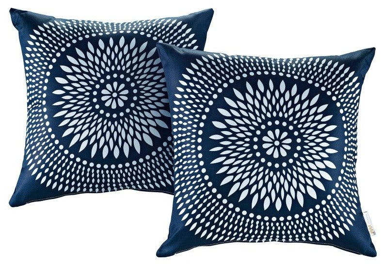 Cartouche Two Piece Outdoor Patio Pillow Set