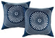Cartouche Two Piece Outdoor Patio Pillow Set
