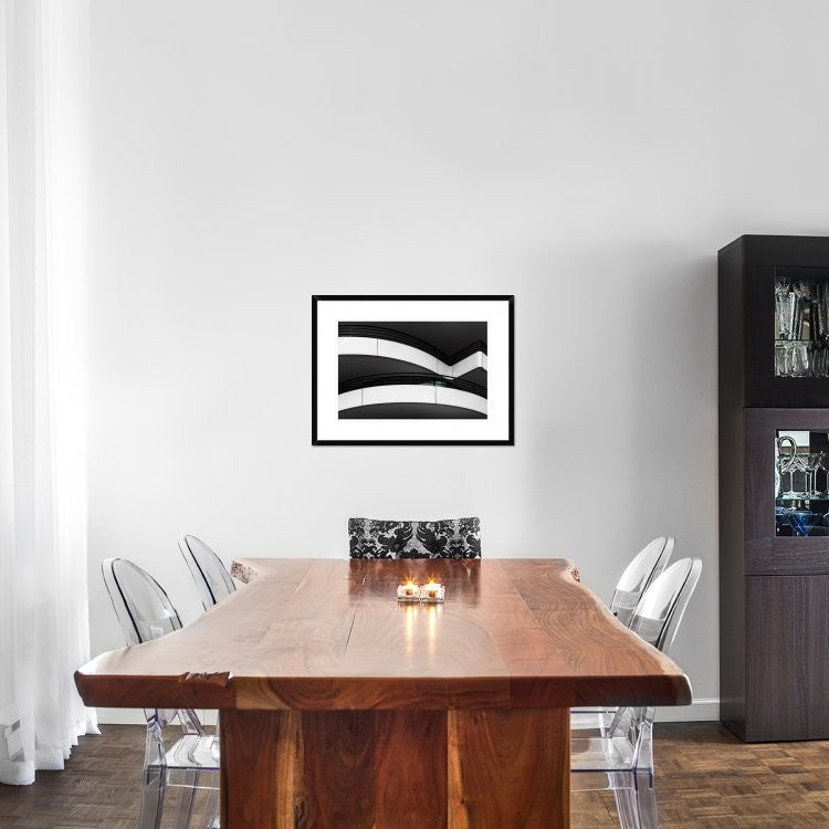 "Balcony Lines" Framed Digital Print by Gilbert Claes, 30x22"