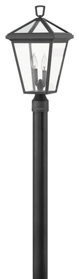 Alford Place Medium Post or Pier Mount Lantern in Museum Black