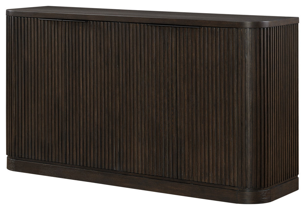 Contemporary Style, Wood Dining Sideboard, Dark Chocolate