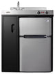 Summit C30ELBK 30"W Kitchenette - Black / Stainless Steel