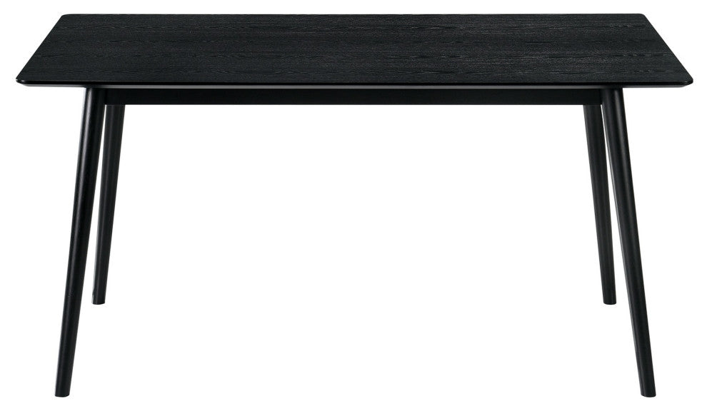 Westmont 59" Rectangular Dining Table, Black Wood
